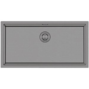 Crauf Stella 4470 Pvd Mat Gri Paslanmaz Çelik Mutfak Eviyesi
