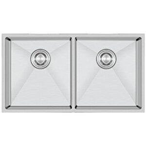 Crauf Stella 4580 Pvd Inox 2 Gözlü Paslanmaz Çelik Mutfak Eviyesi