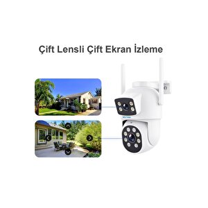 Ntl-pt-13w-dbw2 Çi̇ft Kamerali Diş Mekan Pan/ti̇lt Wi̇-fi̇ Kamera