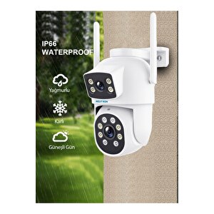Neutron Ntl-pt-13w-dbw2 Çi̇ft Kamerali Diş Mekan Pan/ti̇lt Wi̇-fi̇ Kamera