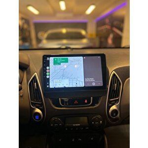 Hyundai̇ İx35 Uyumlu 4 Gb Ram 64 Gb Dahi̇li̇ Hafiza 9 İnç Multi̇medya Kablosuz Carplay Geri̇ Görüş Kamerali