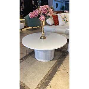 Most Bohem Orta Sehpa Beyaz 2'li Set %100 Ahşap 85 Cm. Çap (evi̇ni̇ze Tesli̇m)