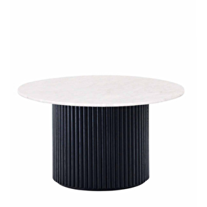 Most Bohem Orta Sehpa Siyah-ceviz 2'li Set %100 Ahşap 85 Cm. Çap (evi̇ni̇ze Tesli̇m) Ceviz-Siyah