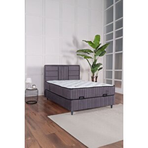 Premium Bamboo Sleepy Üçlü Set Gri (baza Başlik Yatak)
