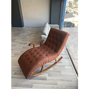 Most Woodarm Pro Sırt Mekanizmalı %100 Ağaç Sallanır Koltuk İthal Nubuk Kumaş (evinize Teslim)
