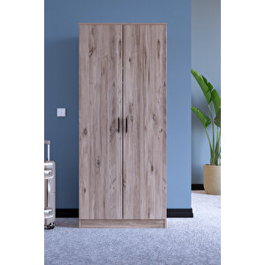 Abete-2 Kapılı Geniş Atlantik Çam Gardırop /179x76x45