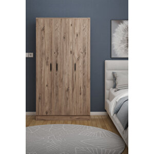 Abete-3 Kapılı Çekmecesiz Atlantik Çam Gardırop/170x90x37