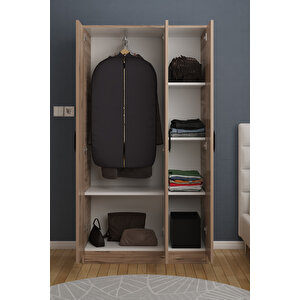 Abete-3 Kapılı Çekmecesiz Atlantik Çam Gardırop/170x90x37