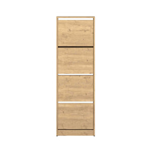 Flat Duo 4 Katlı Ayakkabılık - Florida Meşe 51x157x26 Cm