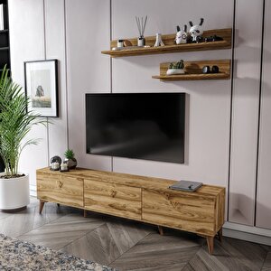 Simple Modern 180 Cm Smp18033 Tv Ünitesi 2 Raflı Ceviz