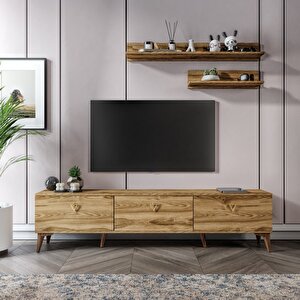 Simple Modern 180 Cm Smp18033 Tv Ünitesi 2 Raflı Ceviz