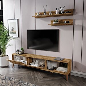 Simple Modern 180 Cm Smp18033 Tv Ünitesi 2 Raflı Ceviz