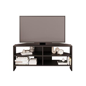Roy B1430 Köşe Tv Ünitesi Tv Sehpası – Siyah | Minimal Açık Raflı