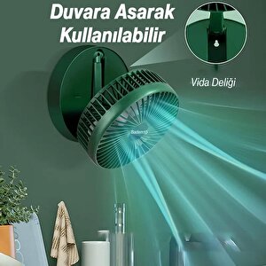 Katlanabilir Masaüstü Sessiz Masa Vantilatörü Usb Şarjlı Taşınabilir Portatif Teleskopik Araç Oto