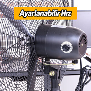 Sanayi Tipi Ayaklı Vantilatör 65 Cm 190 W Sessiz Geniş Alanlara Uygun Endüstriyel Güçlü Fan