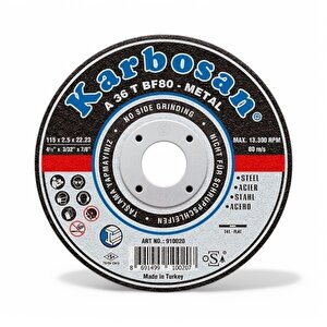 Metal Kesici Taş Disk Taşlama Spiral Demir Kesme Diski 115x2.5x22.23 Mm