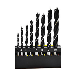 Ahşap Delme Matkap Ucu Set 8 'li Paket Ağaç Sunta Kartonpiyer Delme 3 4 5 6 7 8 9 10 Mm Çap