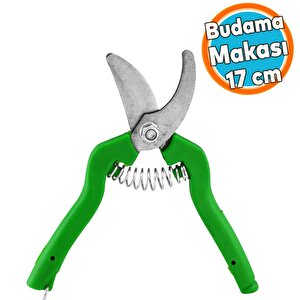Bağ Makası 17 Cm Bahçe Bitki Çiçek Gül Ağaç Üzüm Filiz Çubuk Çıbık Dal Budama Kesme Bıçkı Makas
