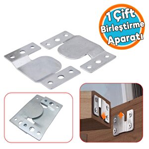 Baza Başlık Mobilya Karyola Köşe Koltuk Birleştirme Sacı Saç Bağlama Braketi Metal (1 Çift Takım)
