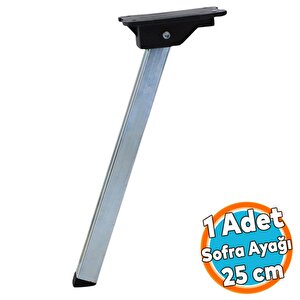 Metal Sofra Ayağı 25 Cm Plastik Siyah Taban Katlanır Yer Sofrası Sini Altı Ayak Sehpa Masa (4 Adet)