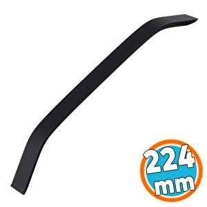 Mobilya Çekmece Mutfak Dolabı Dolap Kulpları Kulbu Kulpu Siyah Metal Kulp 224 Mm - 22.4 Cm