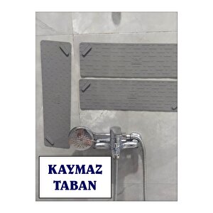 Kötü Koku Önleyici Uzun Duş Gideri Silikon Mat Duş Gideri Kapağı Tıpası Böcek Önleyici Gri̇