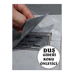 Kötü Koku Önleyici Uzun Duş Gideri Silikon Mat Duş Gideri Böcek Önleyici Kapak 55x12 Cm Battal Boy