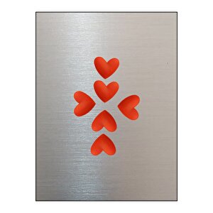 Magnet - Buzdolabı Magneti - Buzdolabı Süsü - 6’lı Kalpli Magnet - Sevgililer Günü Hediyesi