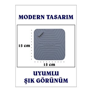 Kötü Koku Önleyici Silikon Mat Banyo Mutfak Lavabo Balkon Gider Tıpası Kapağı Böcek Önleyici Gri