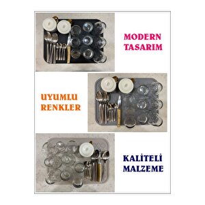 Silikon Bulaşık Kurutma Matı Büyük Boy Tezgah Üstü Kuruluma Matı Bulaşık Yıkama Matı 40 X 30 Cm