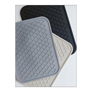 Silikon Bulaşık Kurutma Matı Büyük Boy Tezgah Üstü Kuruluma Matı Bulaşık Yıkama Matı 40 X 30 Cm