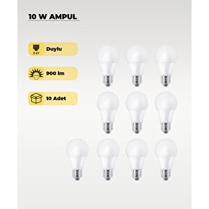 10w Ampul Gün Işığı 4000k  - 10 Adet