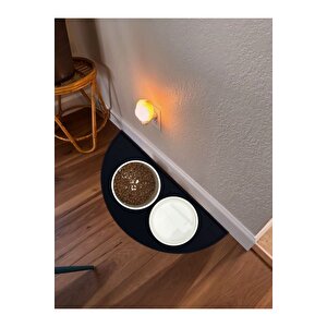 Silikon Mama Matı Havuzlu Yıkanabilir Kaymaz Evcil Hayvan Beslenme Matı Kedi Köpek Paspası 50x25 Cm Siyah
