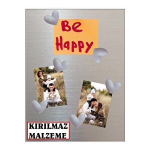 Magnet - Buzdolabı Magneti - Buzdolabı Süsü - 6’lı Kalpli Magnet - Sevgililer Günü Hediyesi Gri