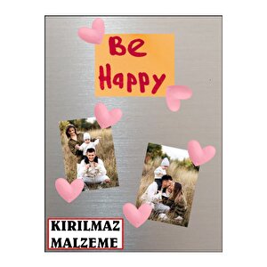 Magnet - Buzdolabı Magneti - Buzdolabı Süsü - 6’lı Kalpli Magnet - Sevgililer Günü Hediyesi Pembe