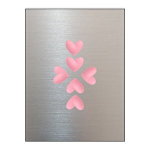 Magnet - Buzdolabı Magneti - Buzdolabı Süsü - 6’lı Kalpli Magnet - Sevgililer Günü Hediyesi