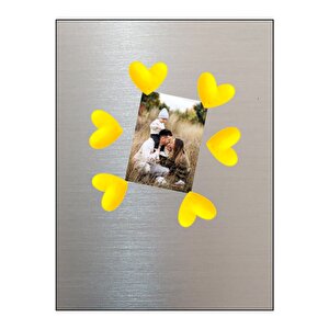 Magnet - Buzdolabı Magneti - Buzdolabı Süsü - 6’lı Kalpli Magnet - Sevgililer Günü Hediyesi