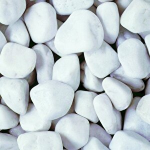 Beyaz Dolomit Taş 4 Kg 2-4 Cm Dere Çakıl Taşı Bahçe Süs Taşı Saksı Teraryum Taşı Akvaryum Taşı