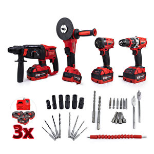 Dörtlü Set Mw350r (13mm Ç.mandren+s.sıkma+ş.spral+ş.hilti)