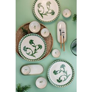 14 Parça 6 Kişilik Kahvaltı Takımı Ottoman Elegance Yeşil - 2