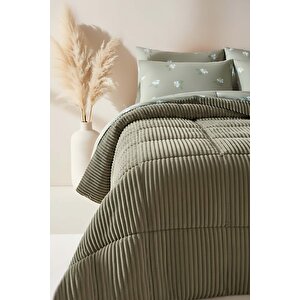 Yeşil Papatya Tek Kişilik Tresa Uyku Seti