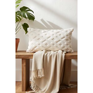 Clara Dikdörtgen Punch Dekoratif Kırlent Kılıfı