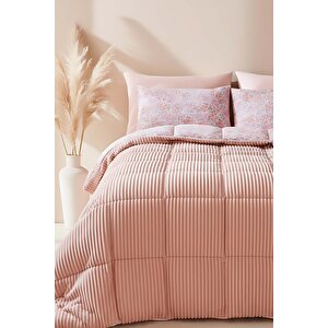Pembe Bahar Çift Kişilik Tresa Uyku & Çeyiz Seti