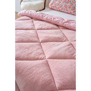 Pudra Loura Tek Kişilik Çift Taraflı Lüx Wellsoft Yorgan 155x215 Cm