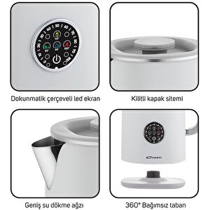 Ck-300 Therma 1.7 Litre 1500 W Dijital Kettle - Beyaz