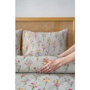 Begonvil Çift Kişilik Baskılı Pike 200 X 220 Cm