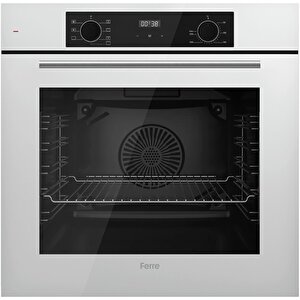 Flowart Qbl63cb-ss206-d078 7 Prog. Dijital Turbo Ankastre Set - Beyaz