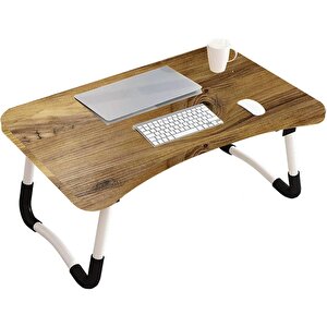 Microcase Portatif Atlantik Çam Sunta Laptop Sehpası Katlanabilir Çalışma Masası Kahvaltı Masası Al4020