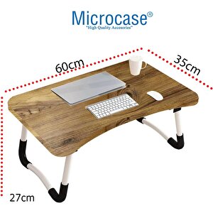 Microcase Portatif Atlantik Çam Sunta Laptop Sehpası Katlanabilir Çalışma Masası Kahvaltı Masası Al4020