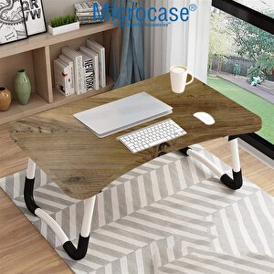 Microcase Portatif Atlantik Çam Sunta Laptop Sehpası Katlanabilir Çalışma Masası Kahvaltı Masası Al4020